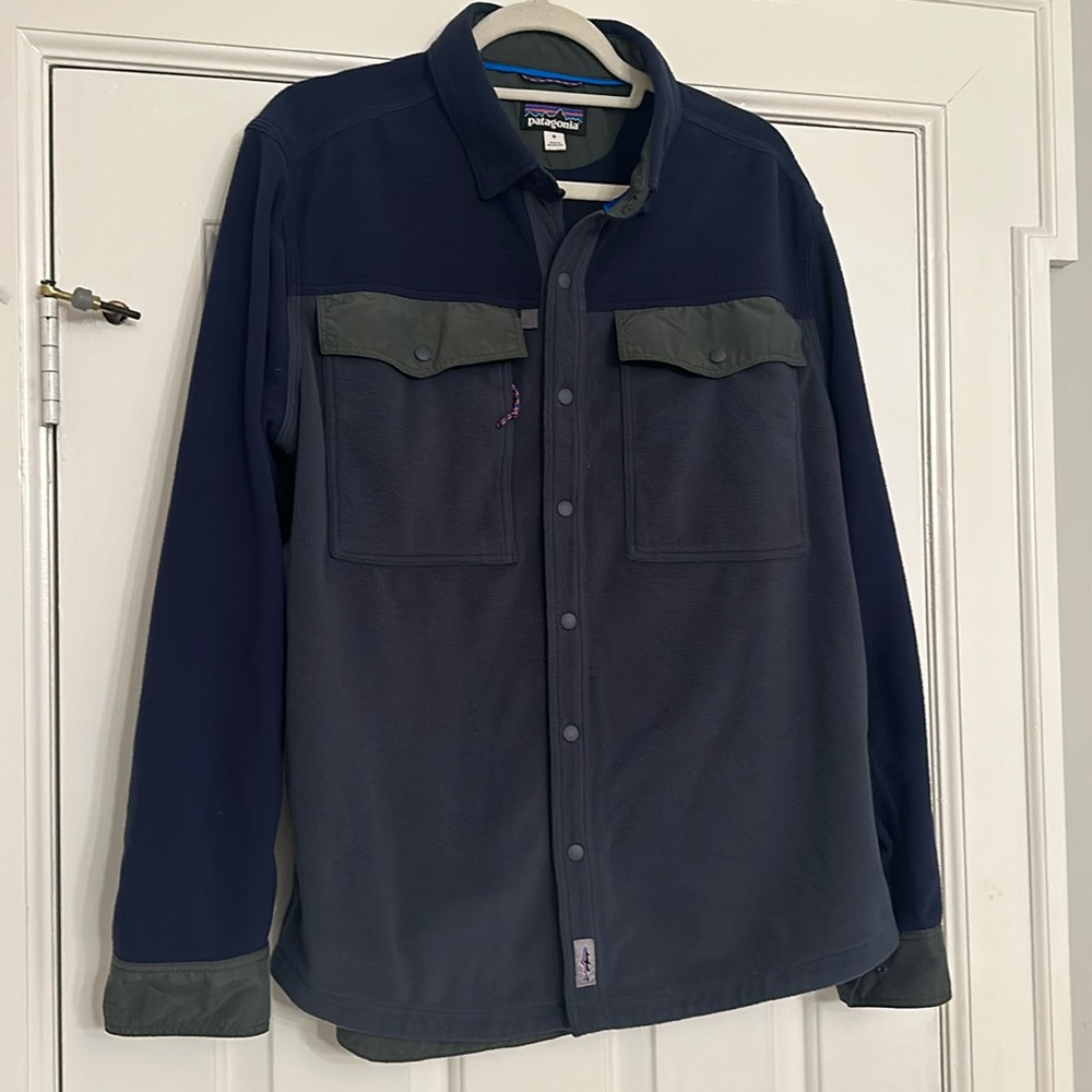 Patagonia Synchilla Fleece  snap button jacket